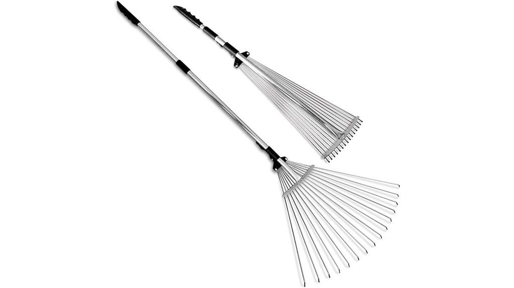 adjustable metal rake