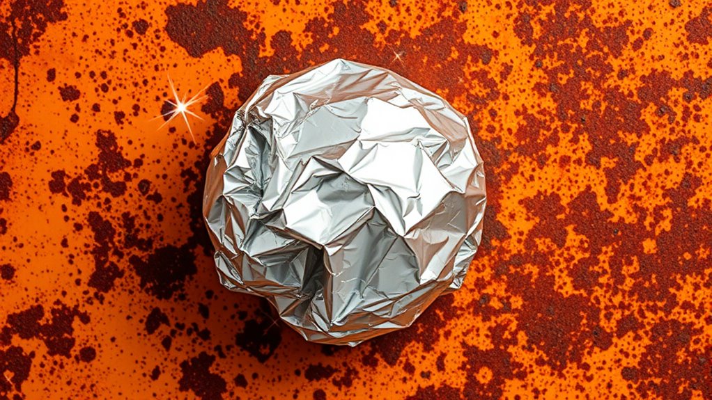 aluminum foil rust removal