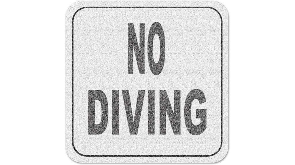 aquatic pool depth markers