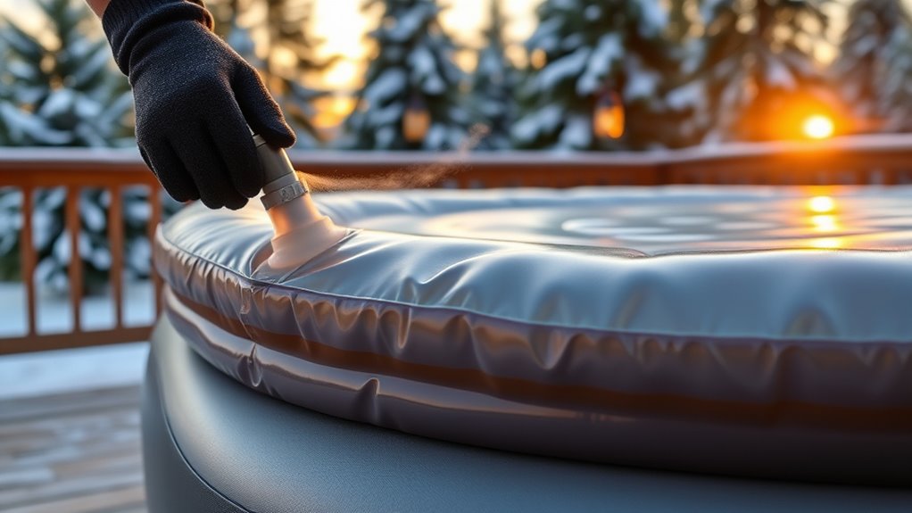 careful deflation and storage