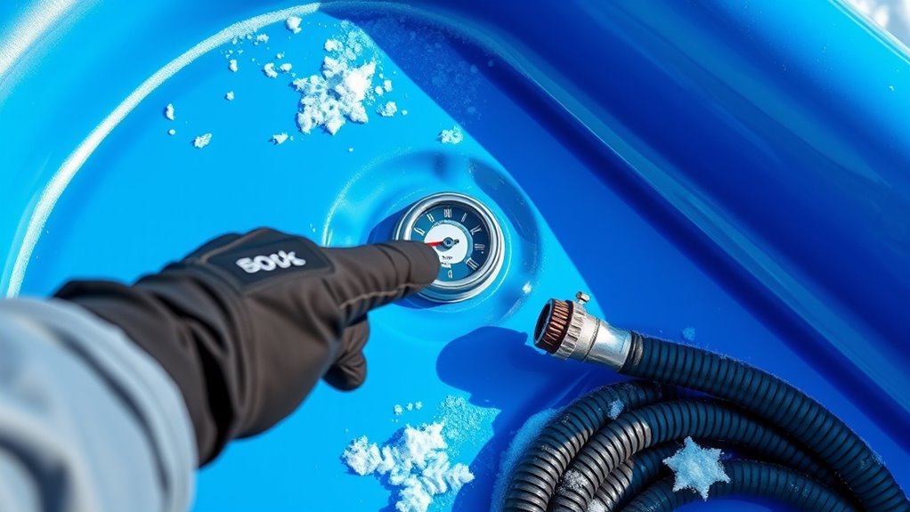 check and fill water
