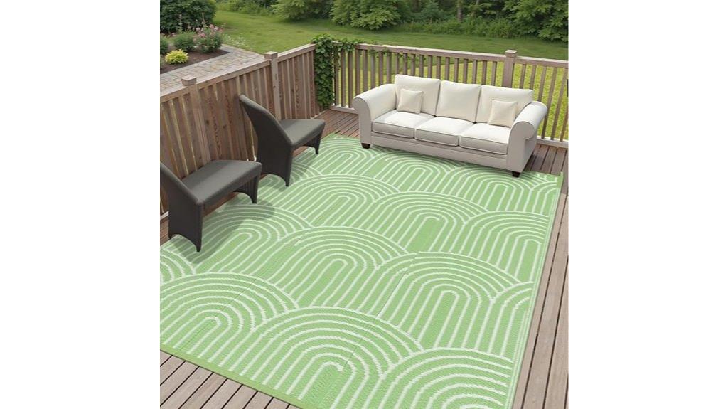 colorful outdoor patio rug