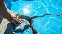 concrete pool crack repair