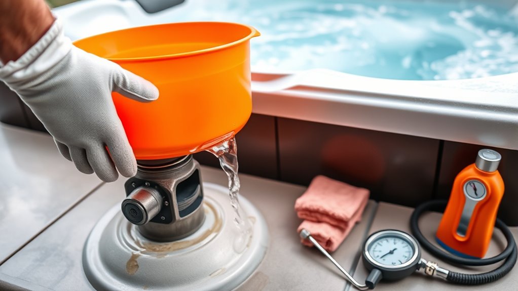 consistent hot tub maintenance