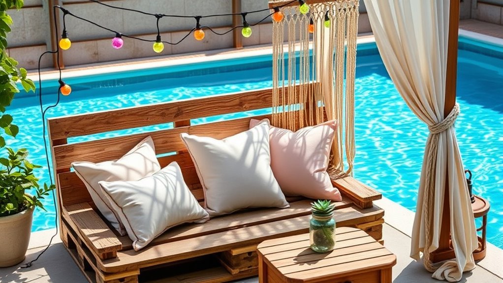 create cozy outdoor seating