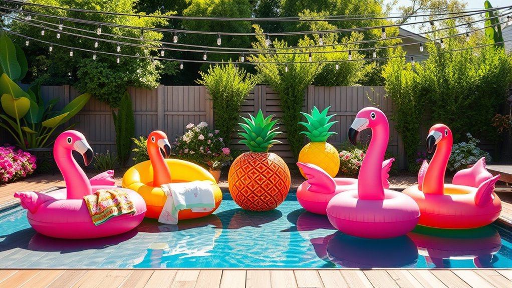 create personalized colorful floats