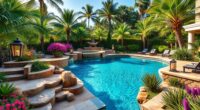 creative poolside garden designs