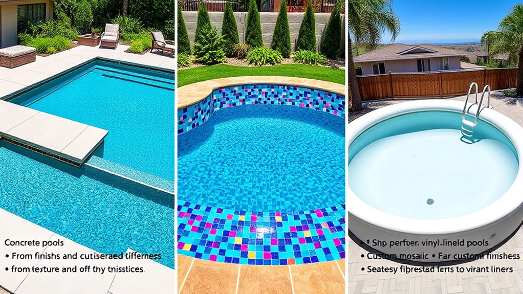 customizable pool aesthetics