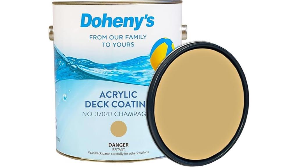 deck coating for champagne pool