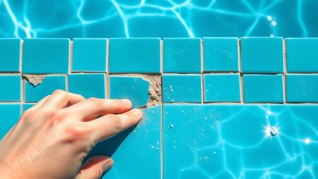 diy pool tile replacement