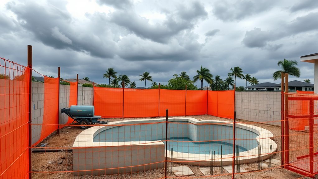 durable weather resistant pool materials