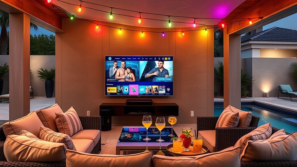 durable weatherproof outdoor tvs