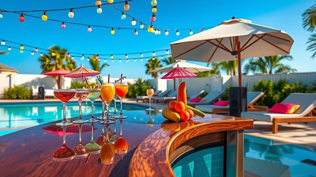 enhance poolside entertainment atmosphere