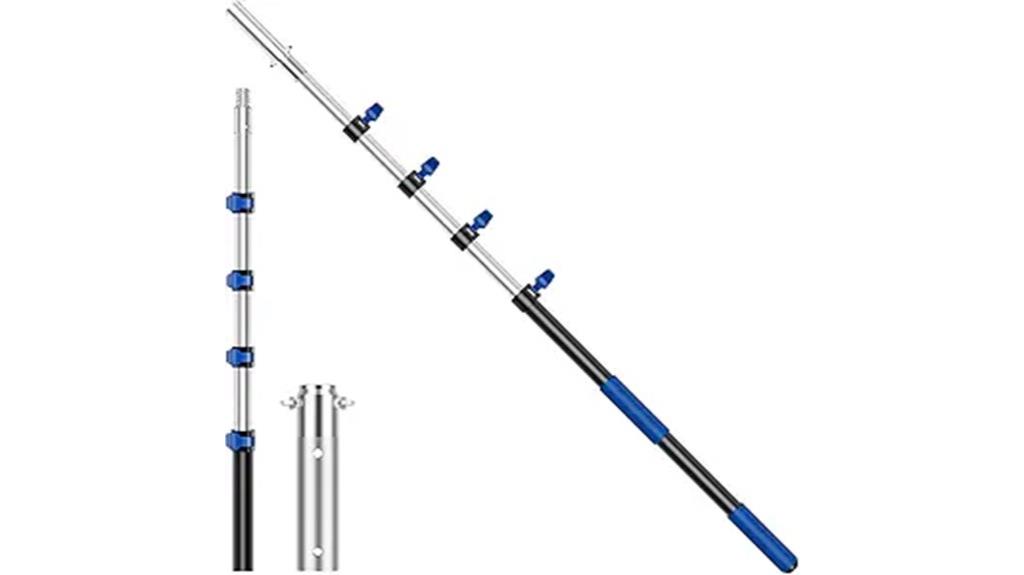 extendable aluminum pool pole