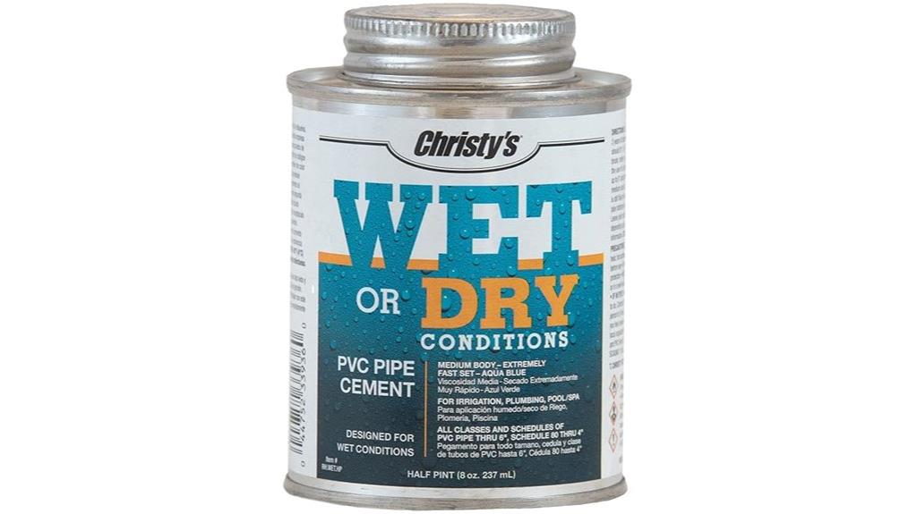 fast drying aqua pvc cement
