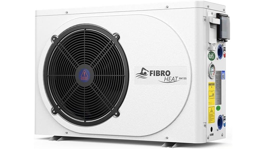 fibropool fh135 heat pump