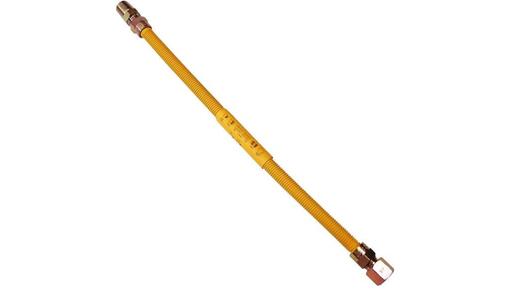 flexible coated gas water line