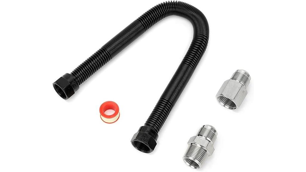 flexible gas line for fireplaces