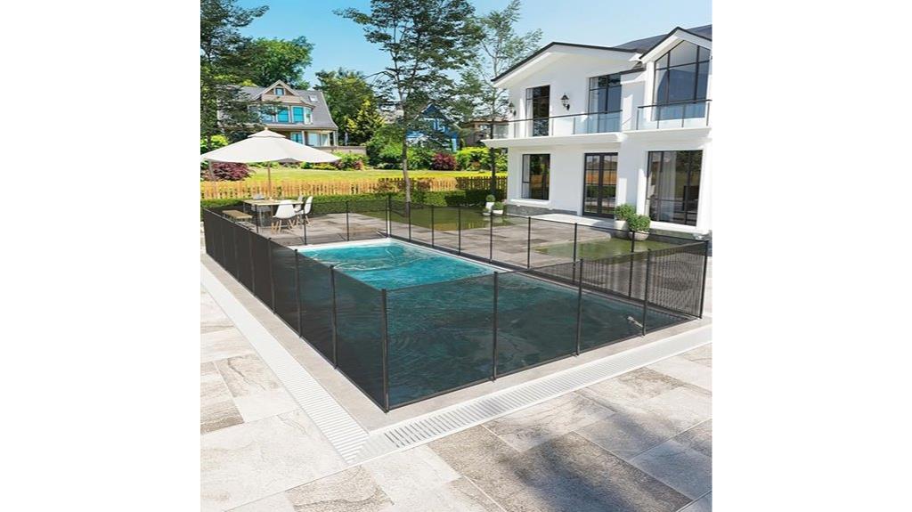 four 108 foot pool fences