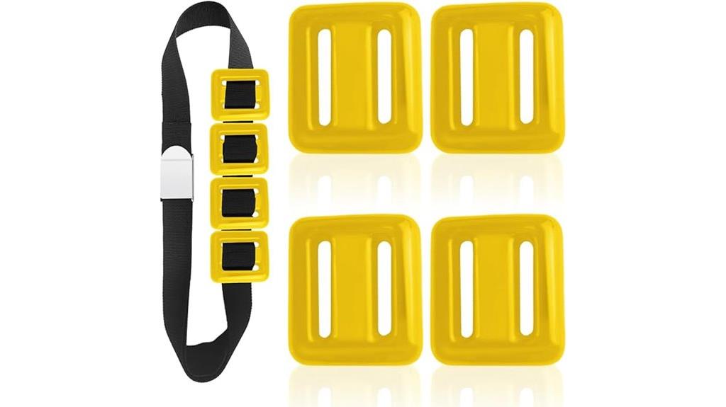 four piece dive weight set