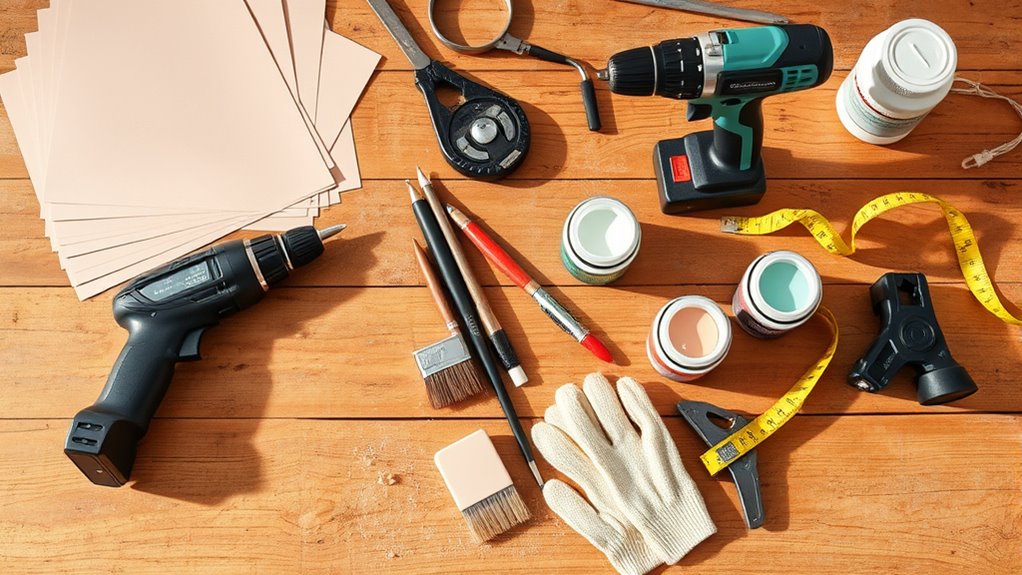 gather essential refurbishment supplies