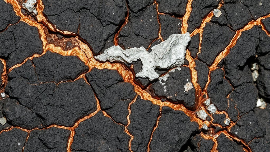 geological features indicating mineralization