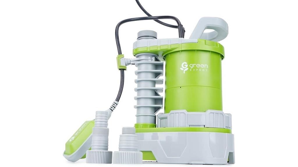 green 1hp submersible pump