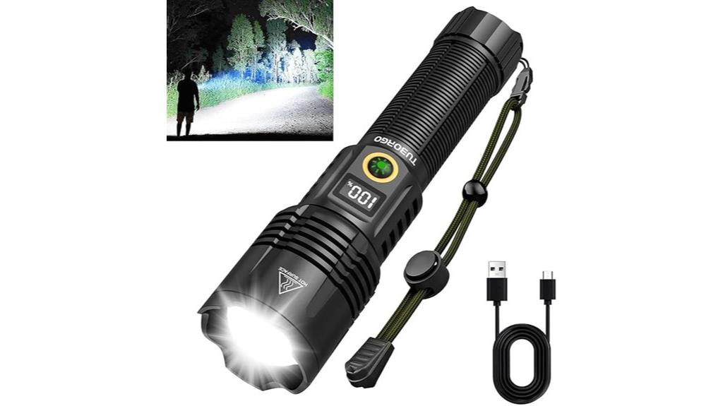 high lumen rechargeable flashlight