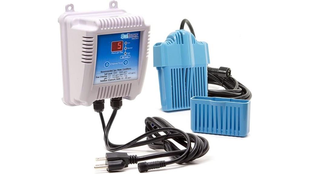 hot tub salt chlorine system