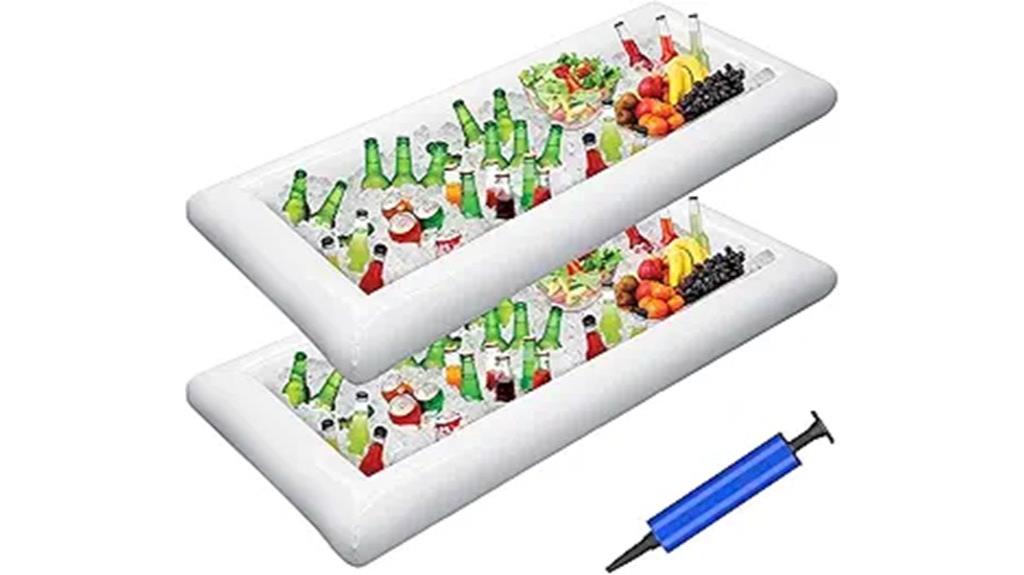 inflatable food and drink cooler