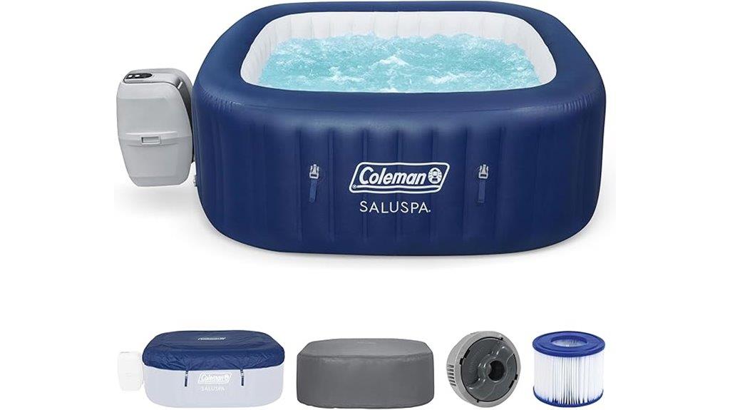 inflatable hot tub capacity