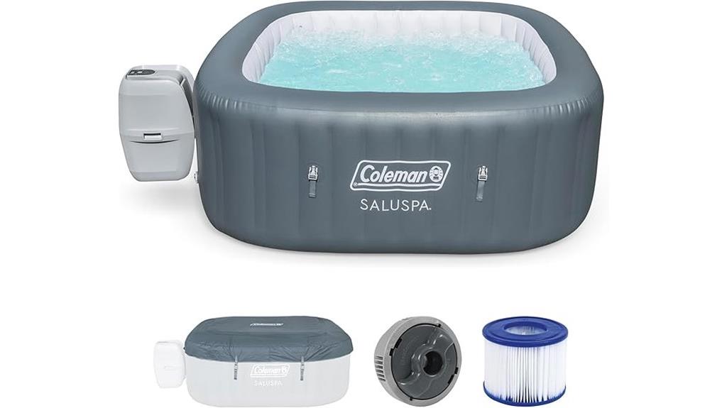 inflatable hot tub for six