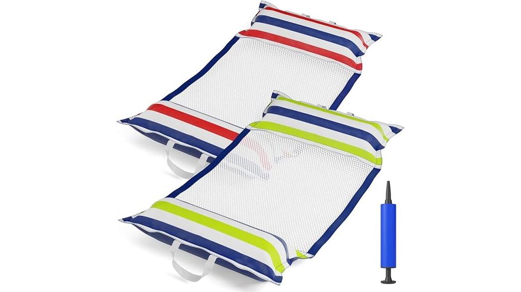 inflatable pool hammock set