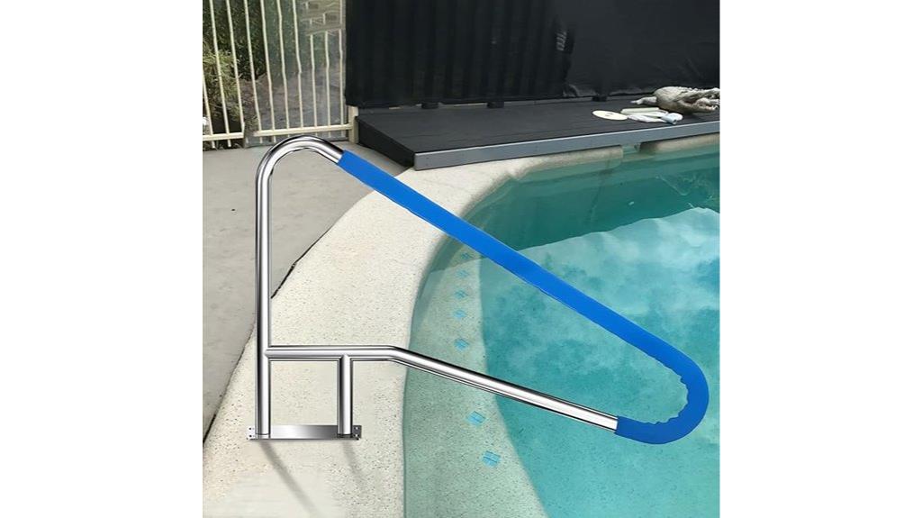 inground pool handrail