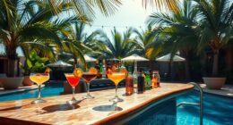 installing a poolside bar