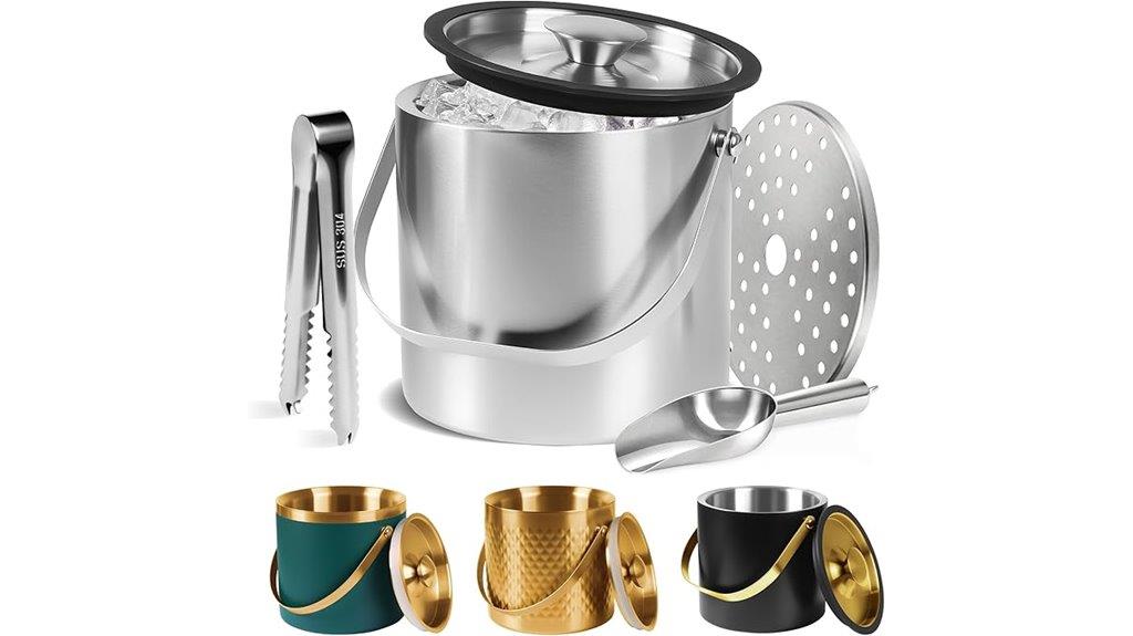 insulated ice bucket features