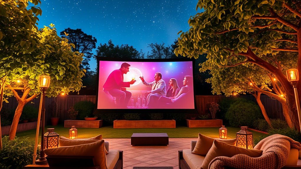 key outdoor projector features