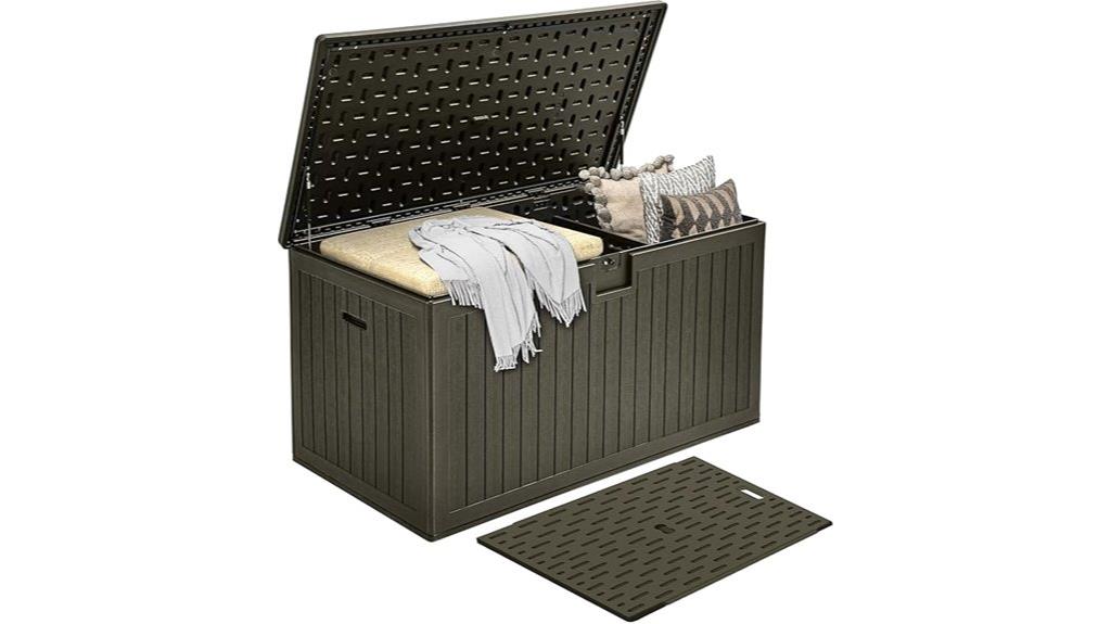 large double wall deck storage
