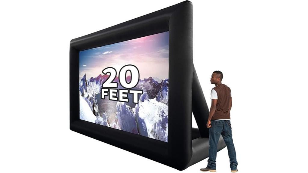 large inflatable outdoor screen