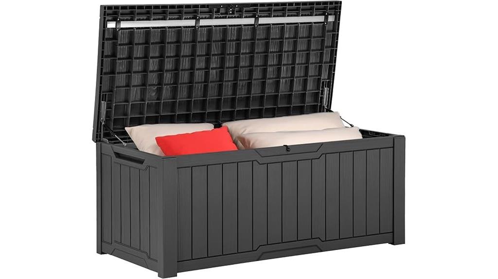 large outdoor deck storage