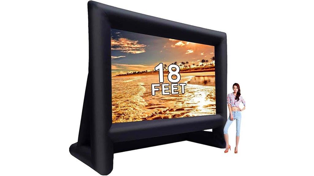 large outdoor inflatable screen