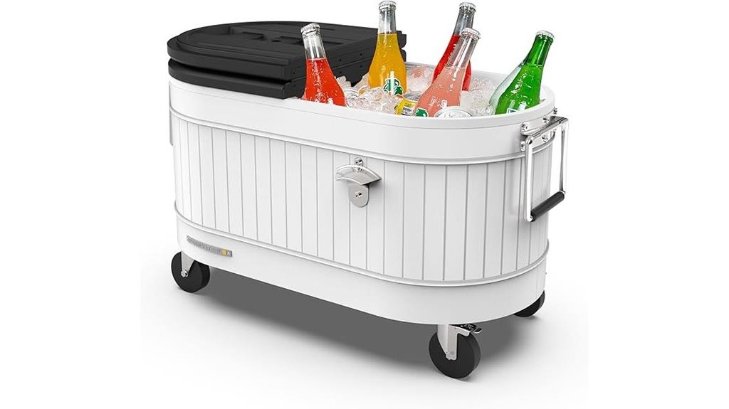 large portable patio cooler