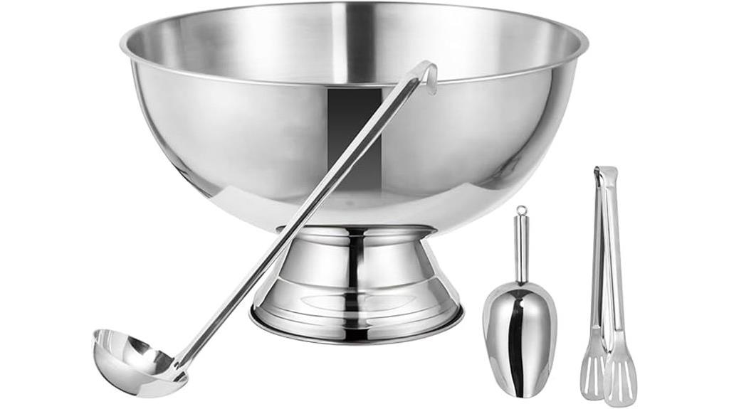 large silver ice bucket