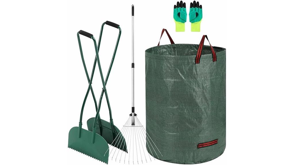 leaf rake bag set