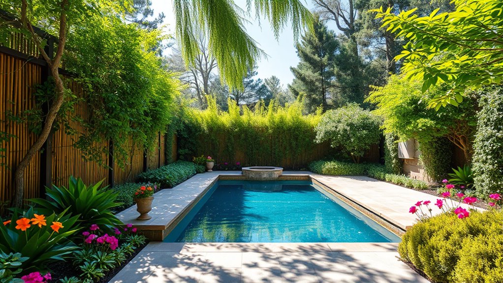 lush privacy garden borders