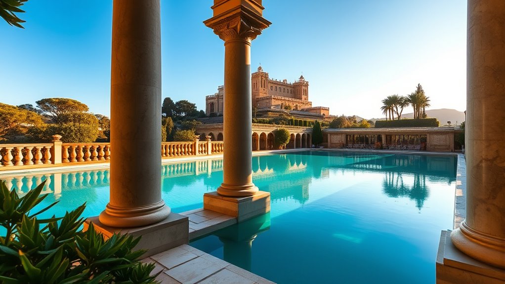 luxurious historic water feature