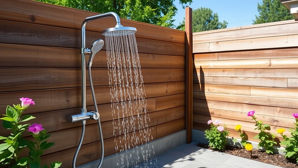 maintain upgrade outdoor shower