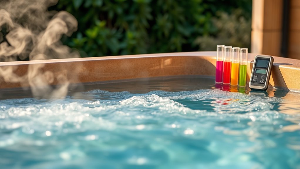maintaining balanced hot tub water