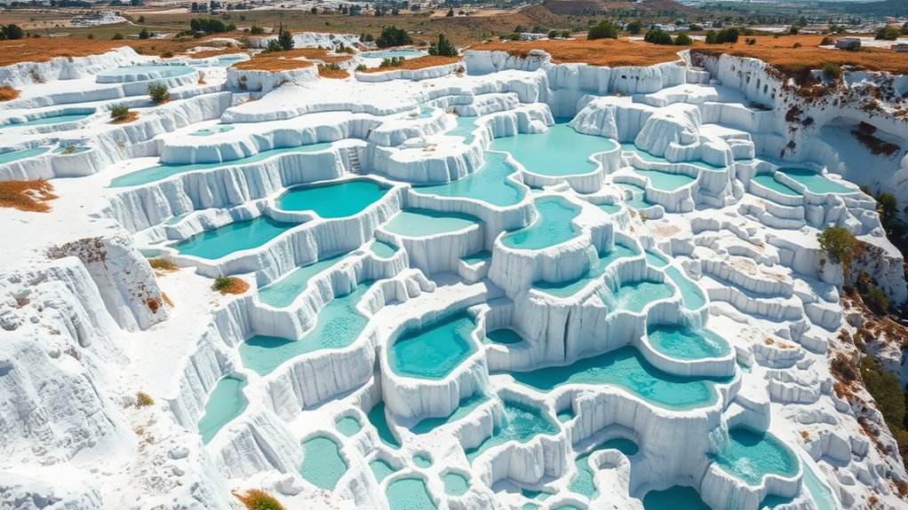 mineral rich thermal terraces