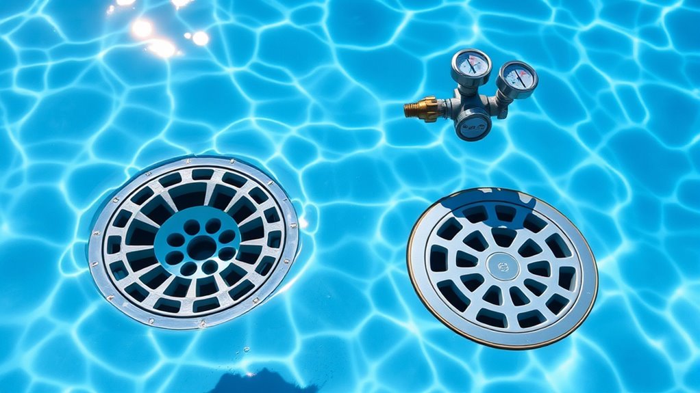 multiple drains reduce entrapment